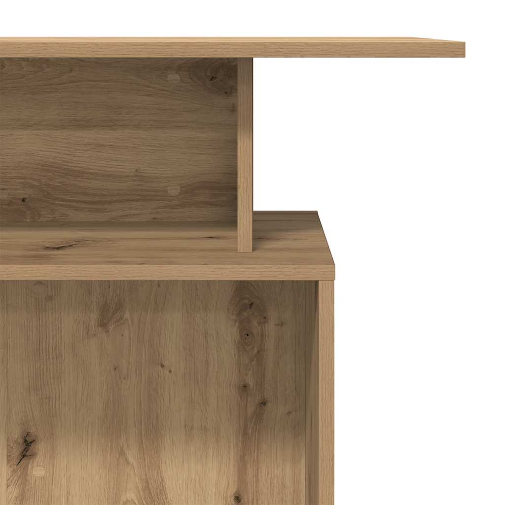 Reception Desk Artisan Oak 100x40x104 cm Engineered Wood